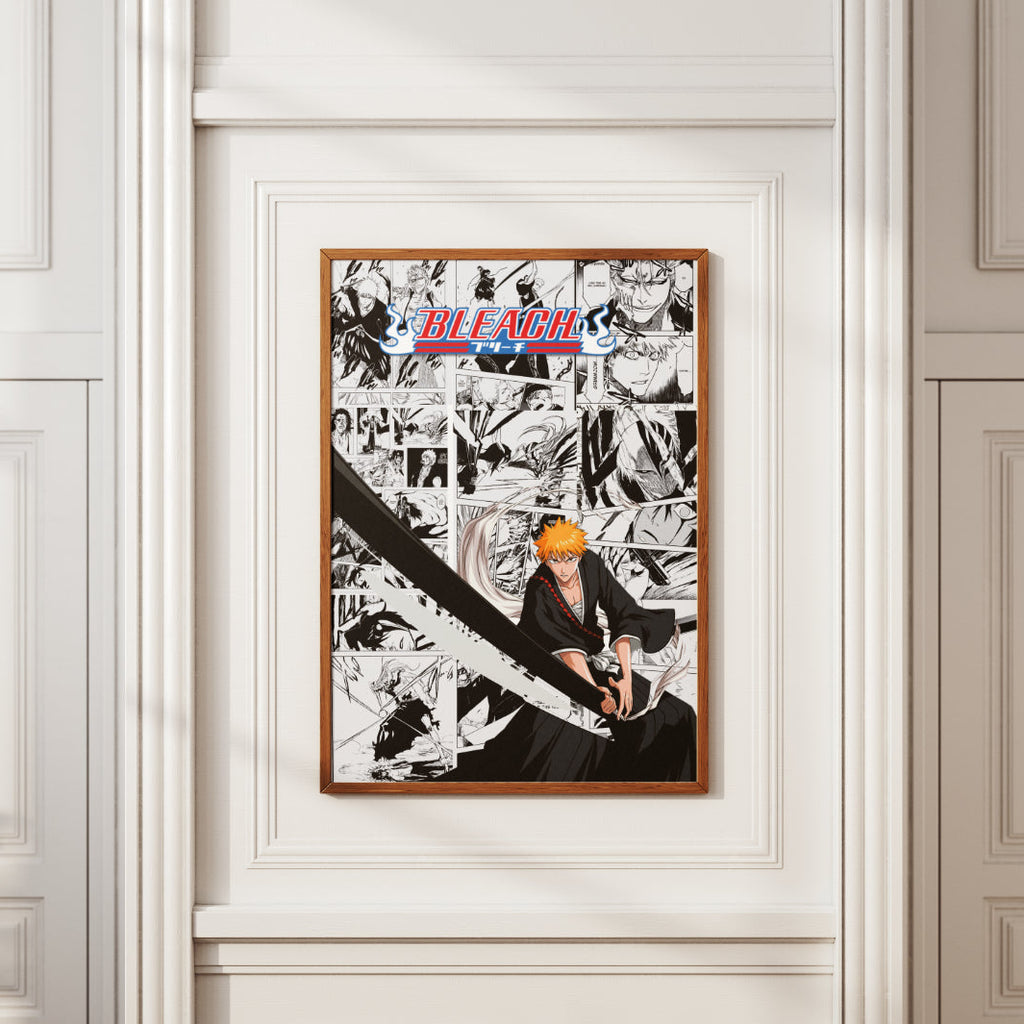 Bleach Ichigo Kurosaki Digital Poster – Anime Manga Wall Art