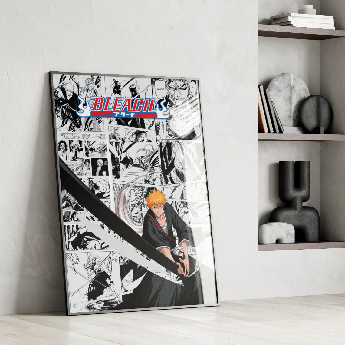 Bleach Ichigo Kurosaki Digital Poster – Anime Manga Wall Art