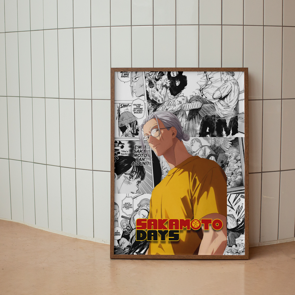 Sakamoto Days Taro Sakamoto Digital Poster – Anime Manga Wall Art