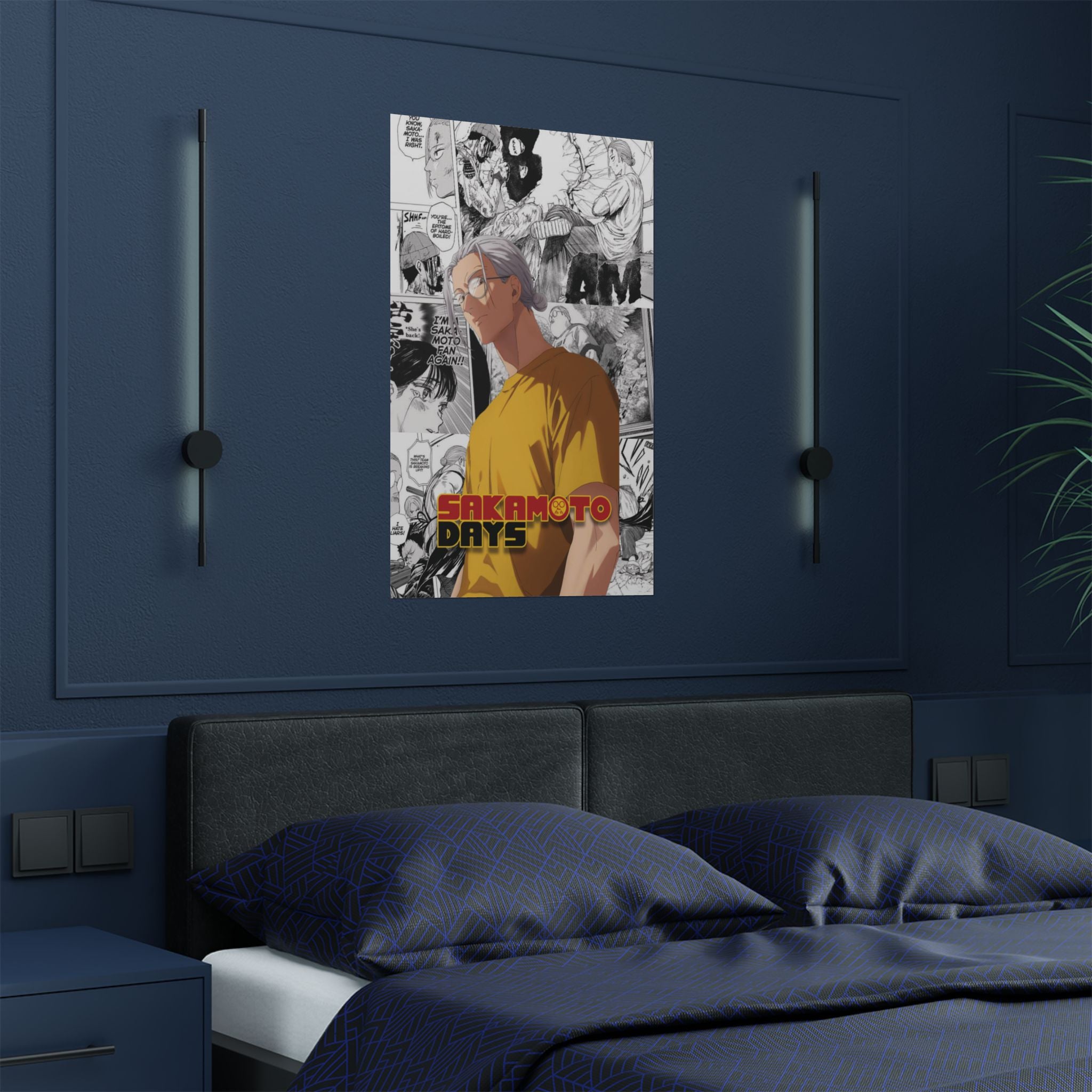 Sakamoto Days Taro Sakamoto Digital Poster – Anime Manga Wall Art