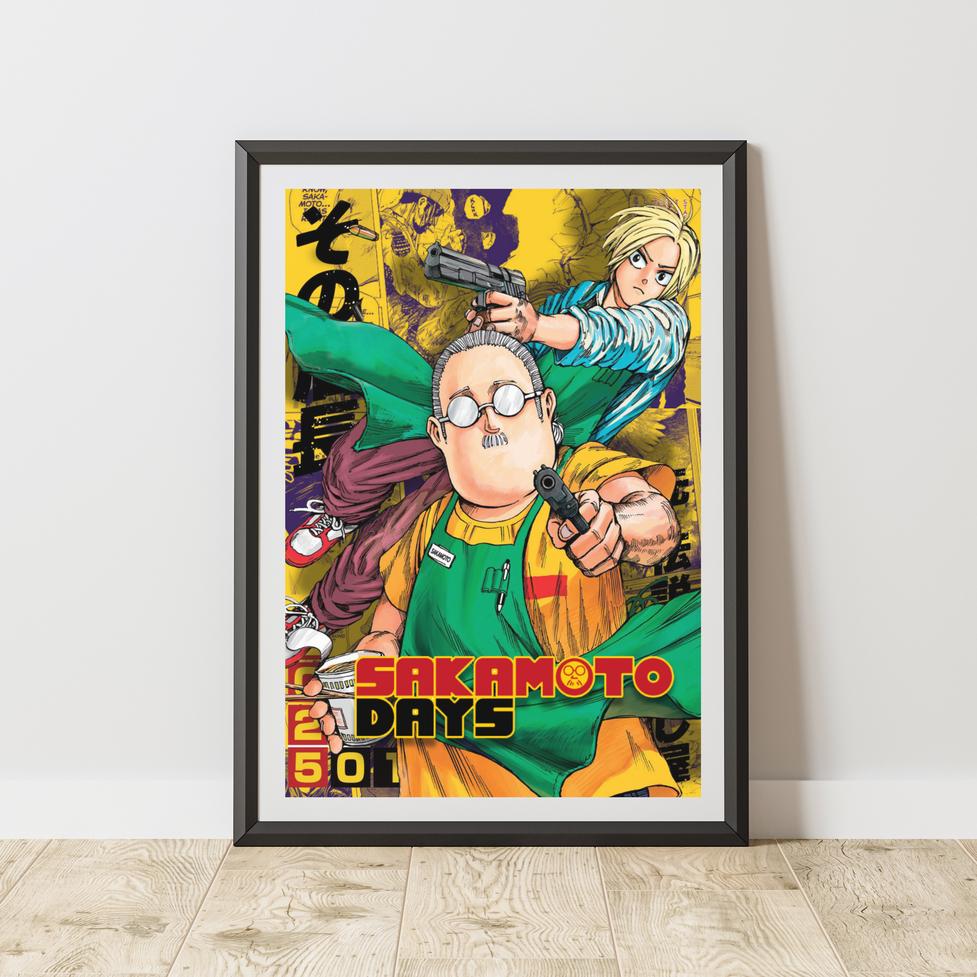 Sakamoto Days Digital Poster – Anime Manga Wall Art
