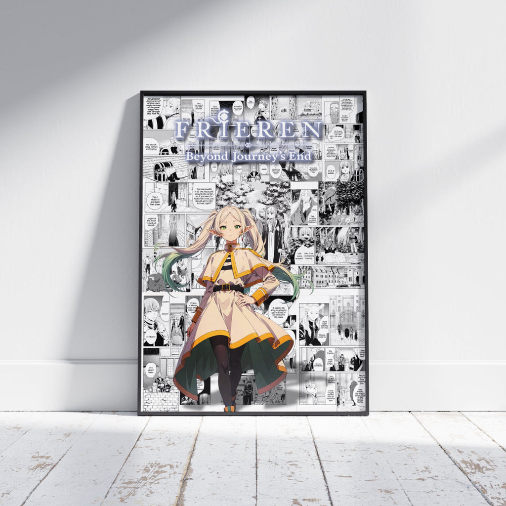 Frieren Beyond Journey’s End Digital Poster – Fantasy Anime Manga Wall Art
