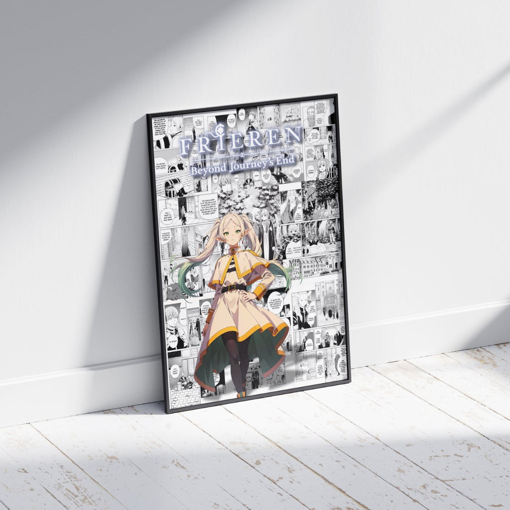 Frieren Beyond Journey’s End Digital Poster – Fantasy Anime Manga Wall Art