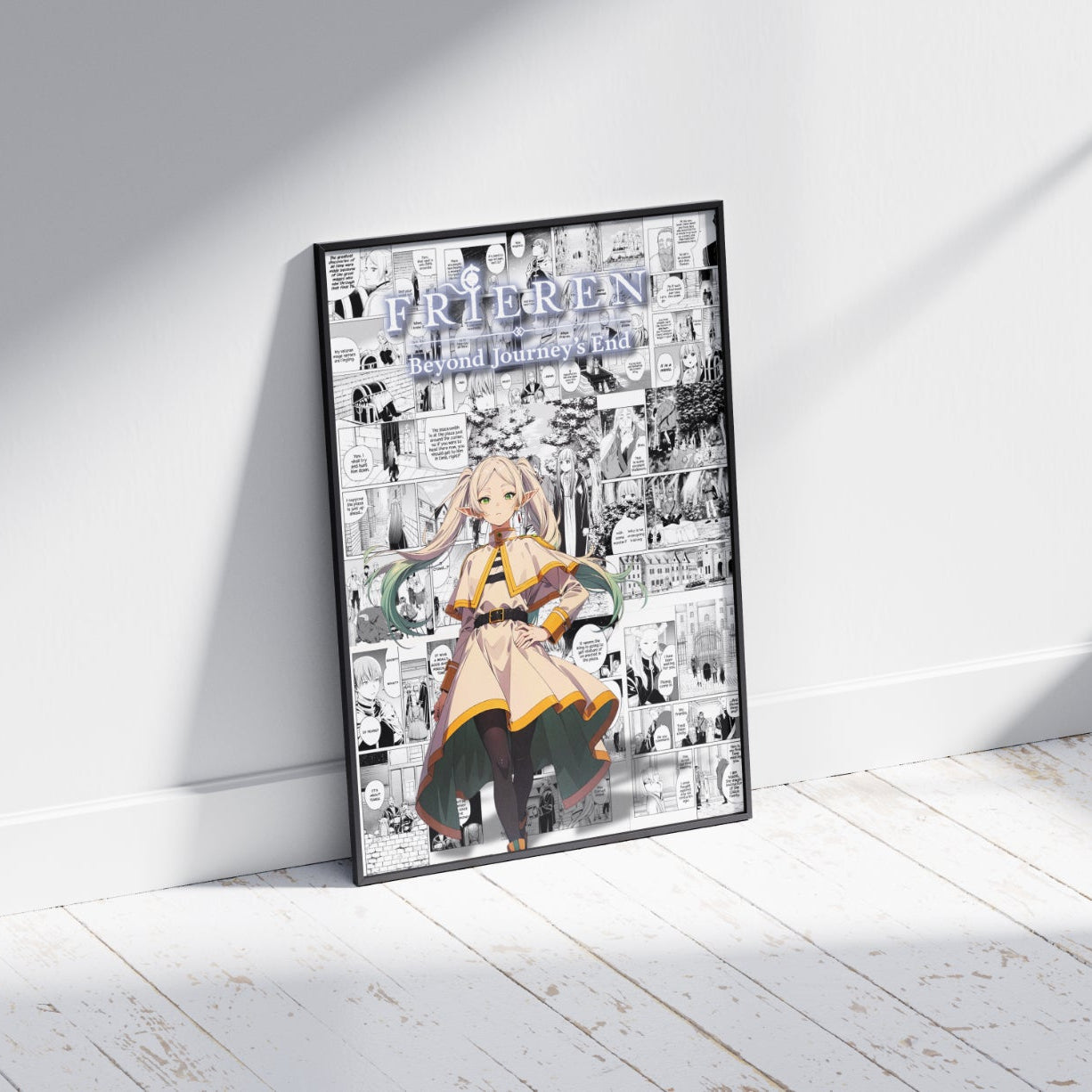 Frieren Beyond Journey’s End Digital Poster – Fantasy Anime Manga Wall Art