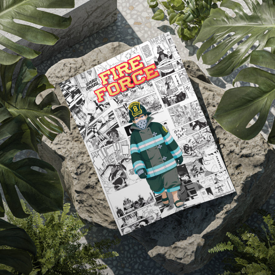 Fire Force Anime Digital Poster – Manga Panel Wall Art Print