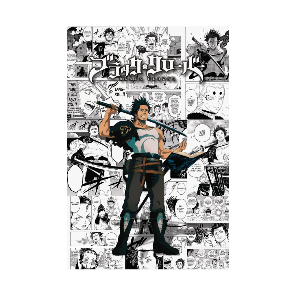 Black Clover Yami Sukehiro Digital Poster – Anime Manga Wall Art