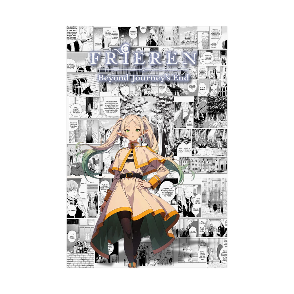 Frieren Beyond Journey’s End Digital Poster – Fantasy Anime Manga Wall Art