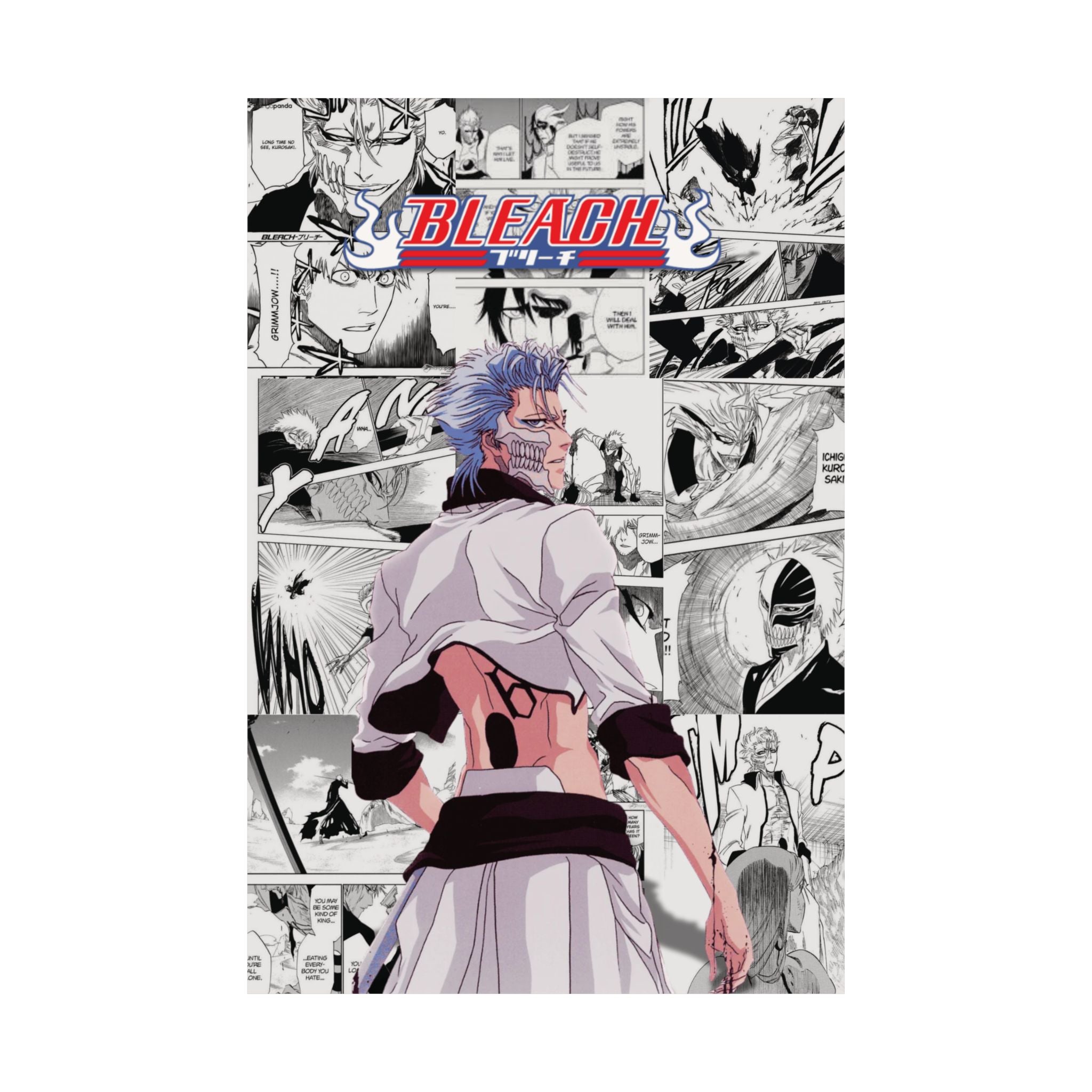Bleach Grimmjow Jaegerjaquez Digital Poster – Anime Manga Wall Art