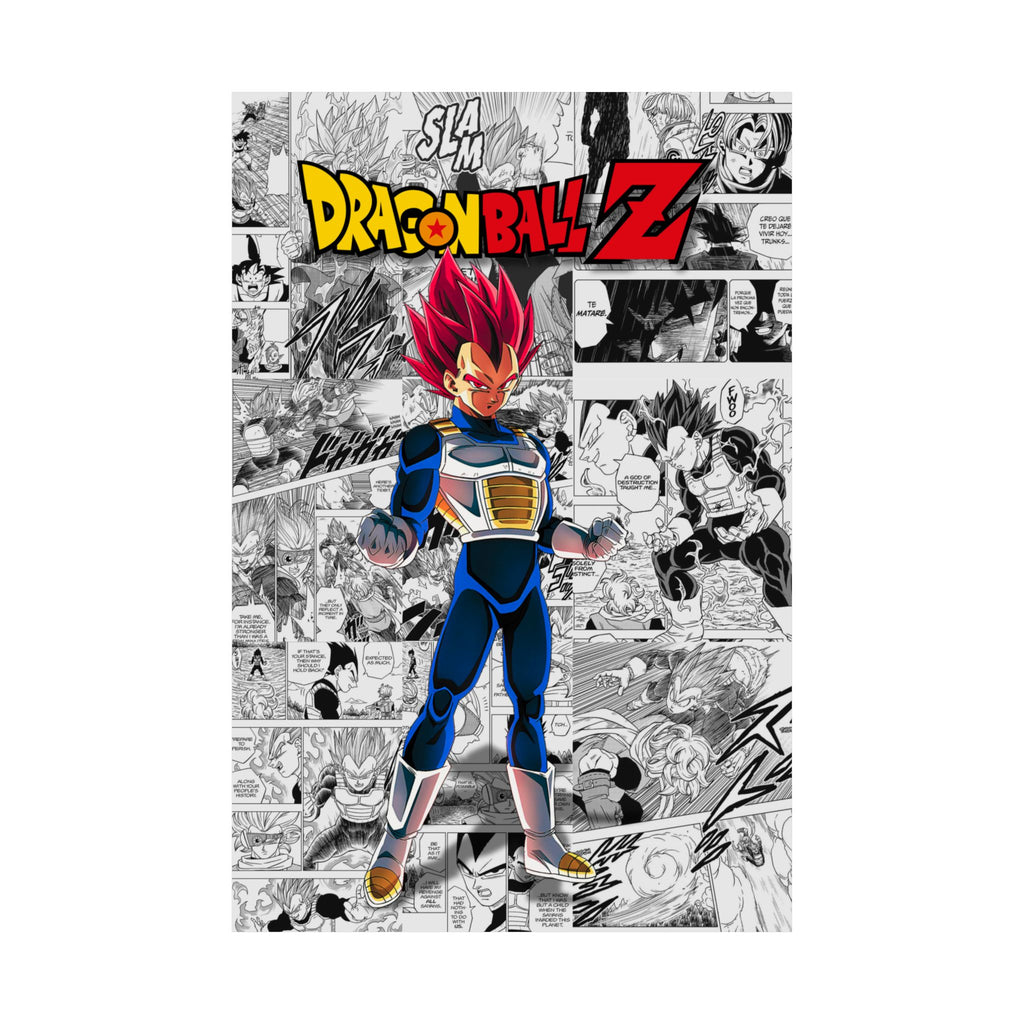 Dragon Ball Z Vegeta Digital Poster – Anime Manga Wall Art