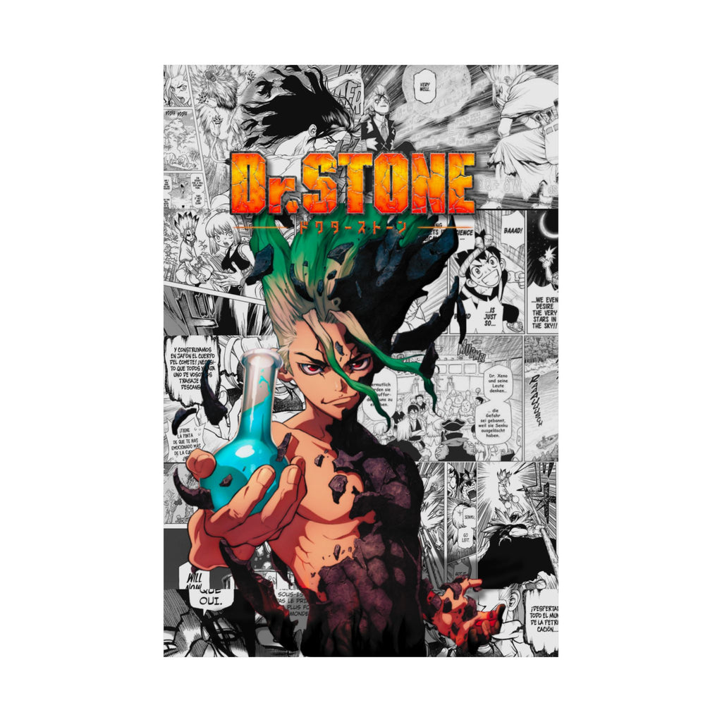 Dr. Stone Senku Digital Poster – Anime Manga Wall Art