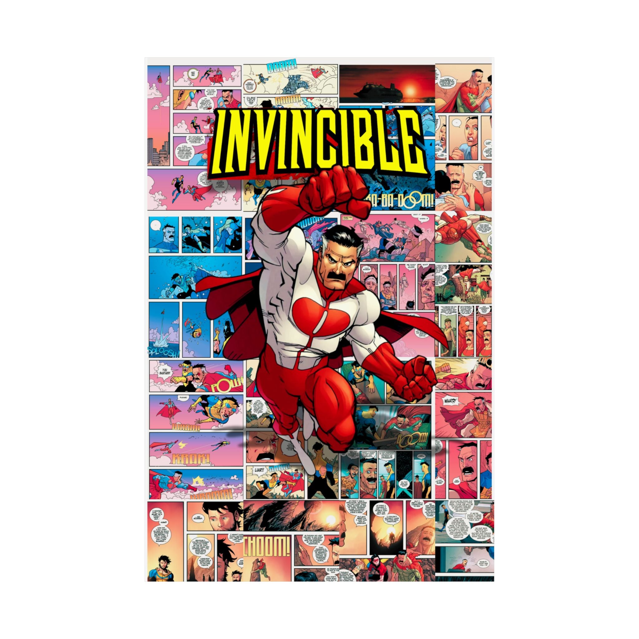 Invincible Omni-Man Digital Poster – Superhero Comic Wall Art