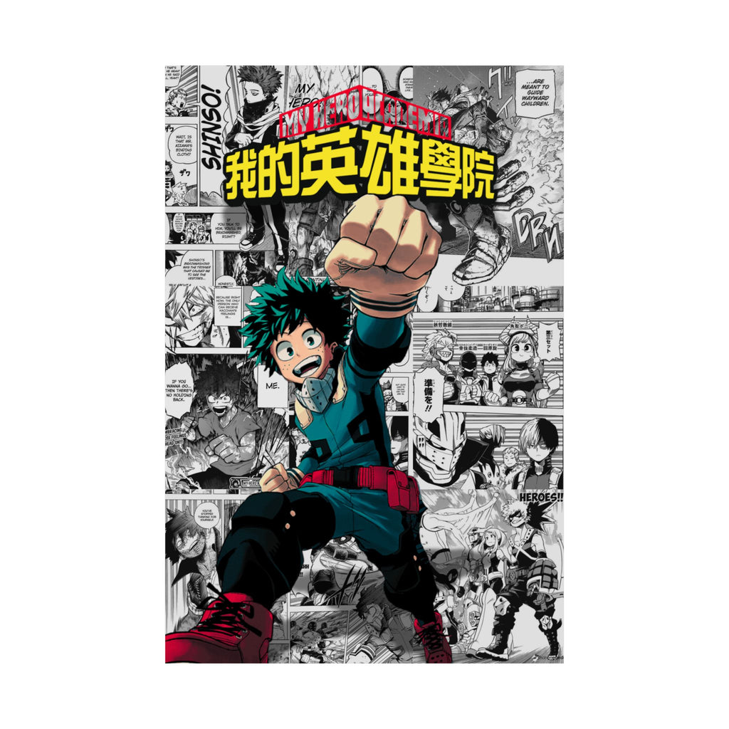 My Hero Academia Deku Digital Poster – Anime Manga Wall Art (