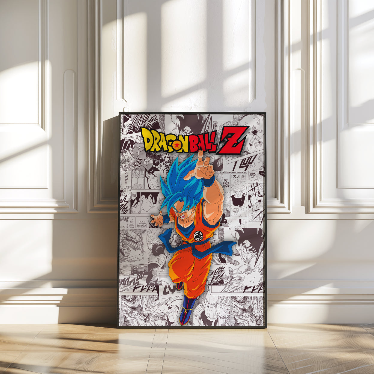Dragon Ball Z Goku Digital Poster – Anime Manga Wall Art