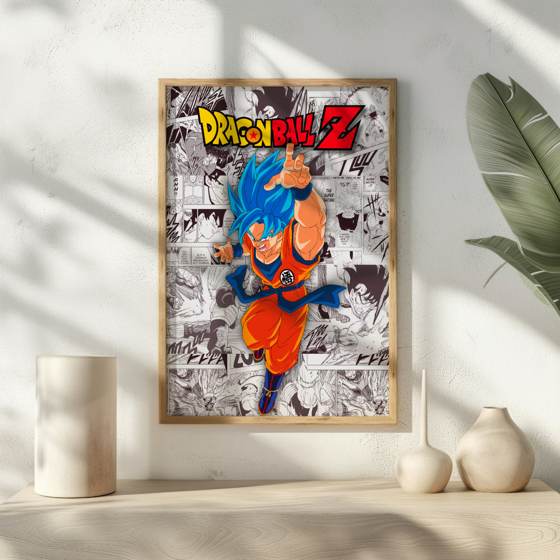 Dragon Ball Z Goku Digital Poster – Anime Manga Wall Art