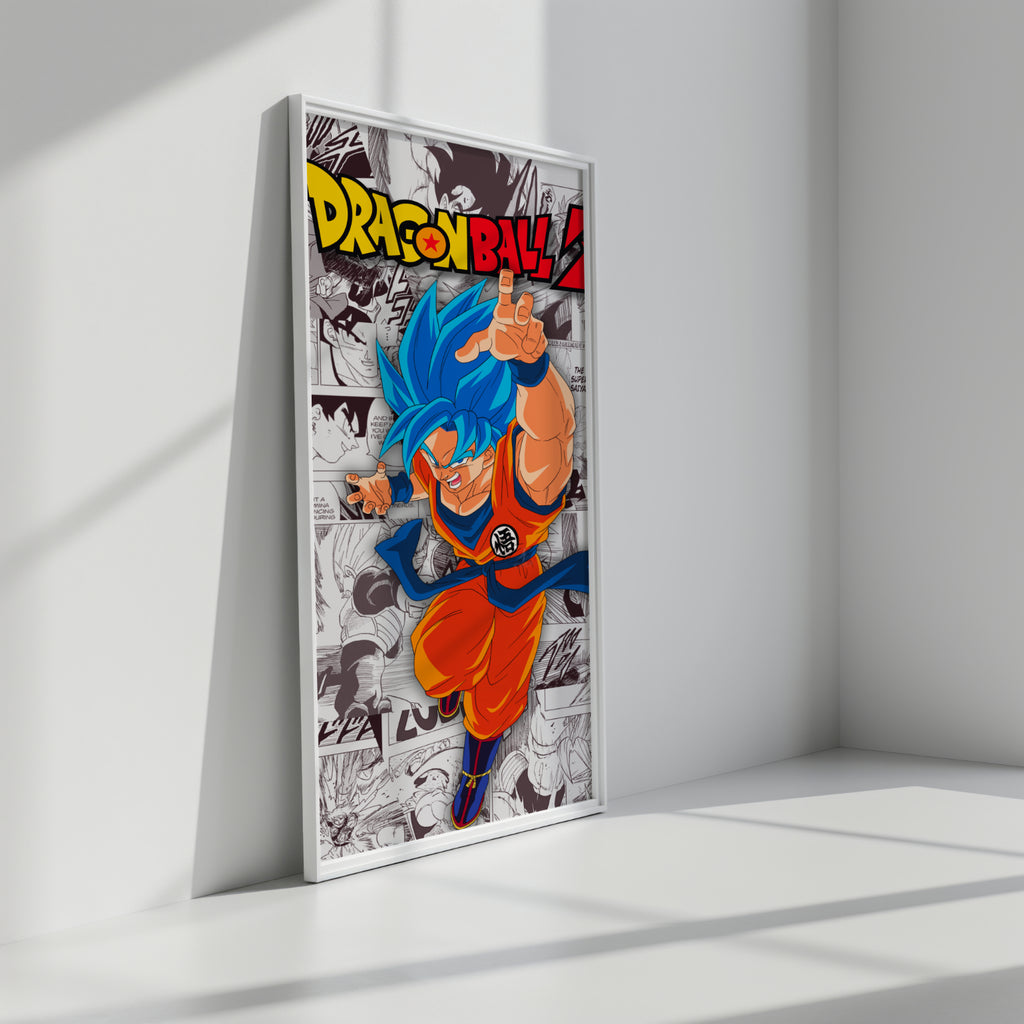 Dragon Ball Z Goku Digital Poster – Anime Manga Wall Art