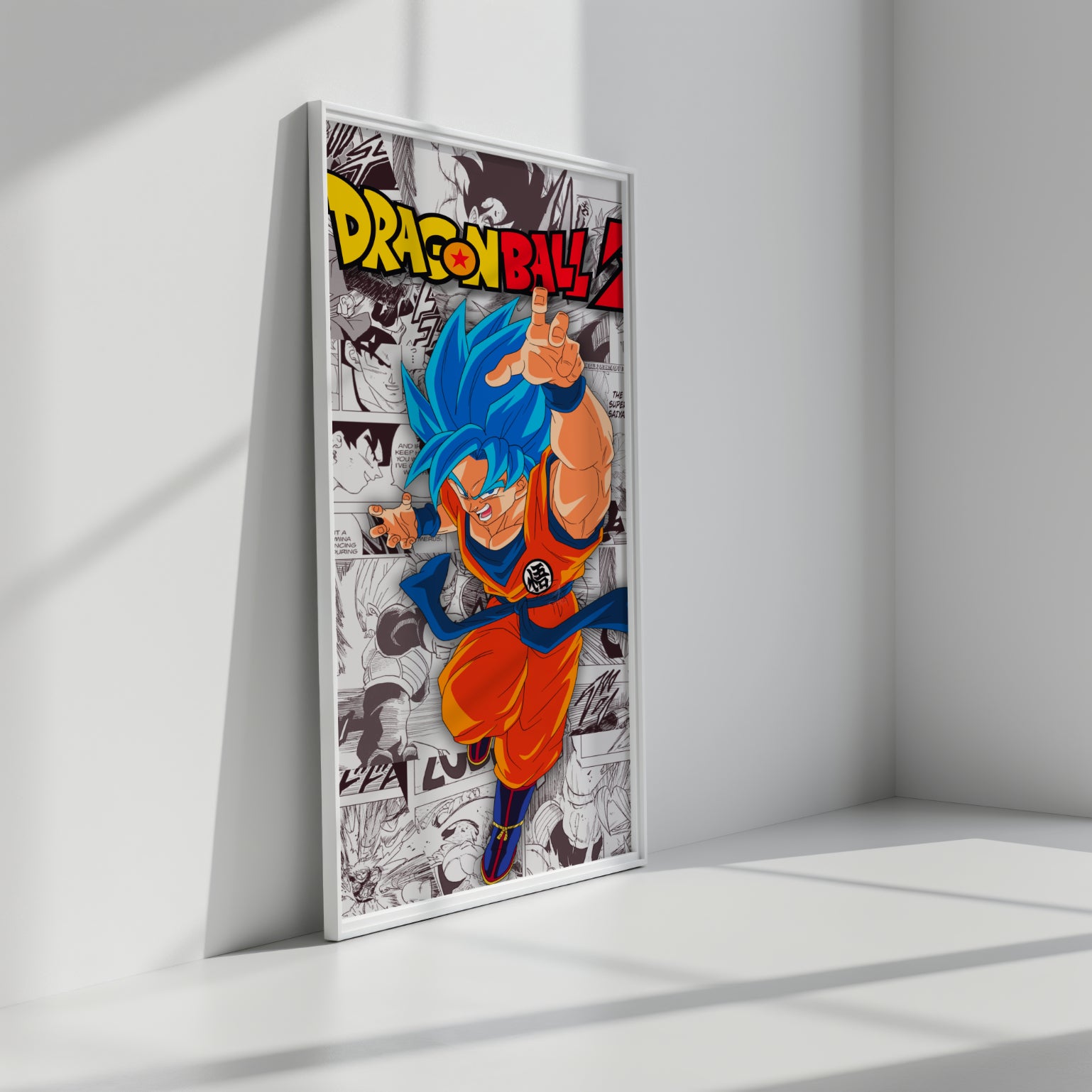 Dragon Ball Z Goku Digital Poster – Anime Manga Wall Art