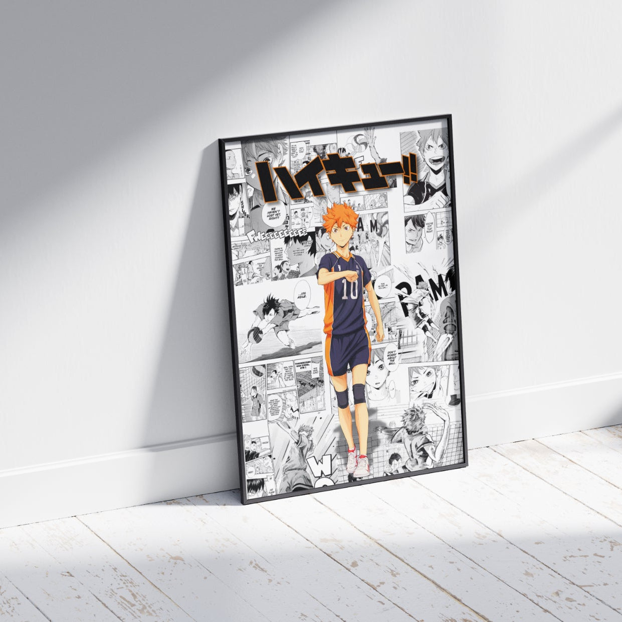 Haikyuu Shoyo Hinata Digital Poster – Anime Manga Volleyball Wall Art