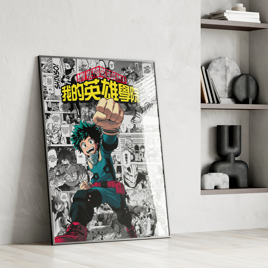 My Hero Academia Deku Digital Poster – Anime Manga Wall Art (