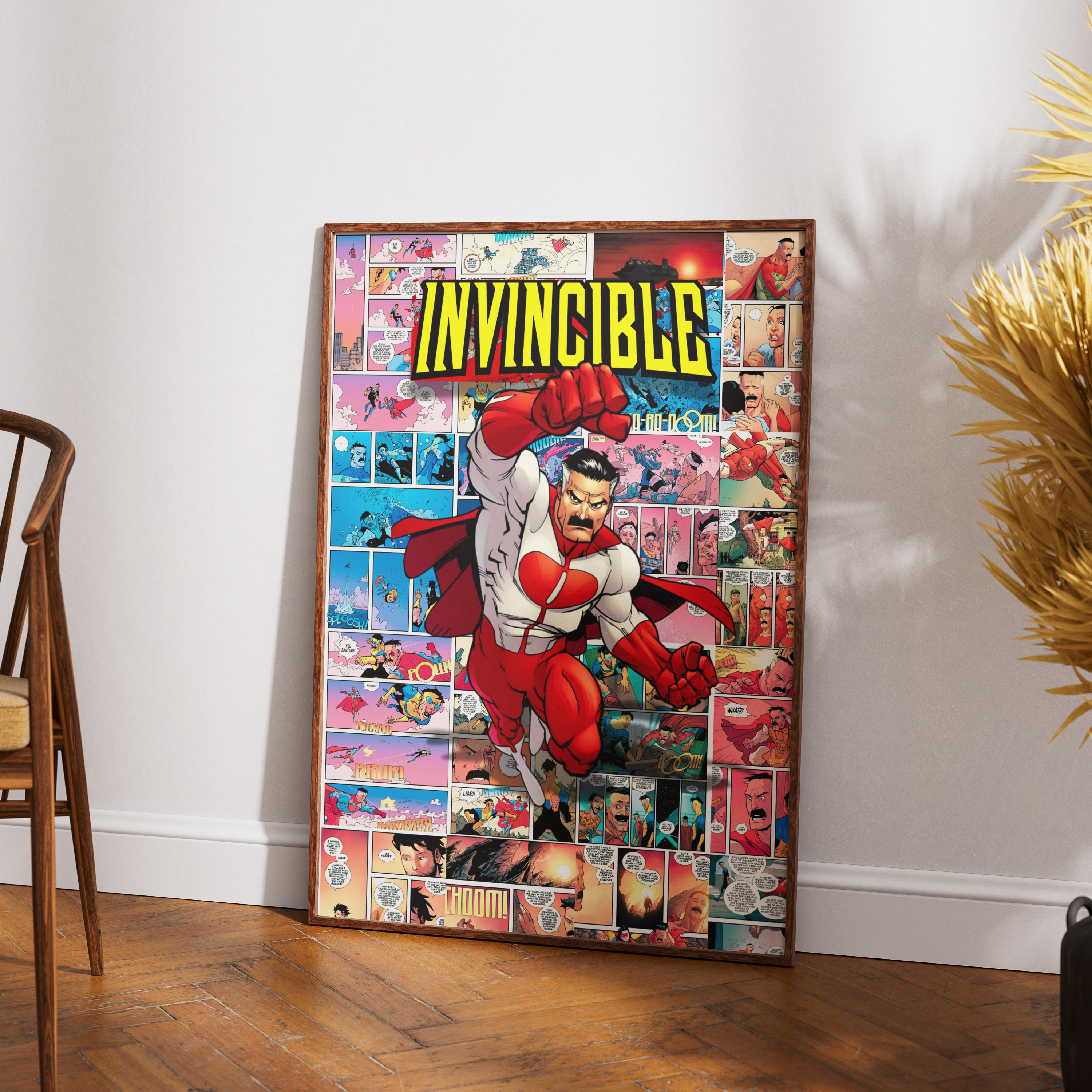 Invincible Omni-Man Digital Poster – Superhero Comic Wall Art