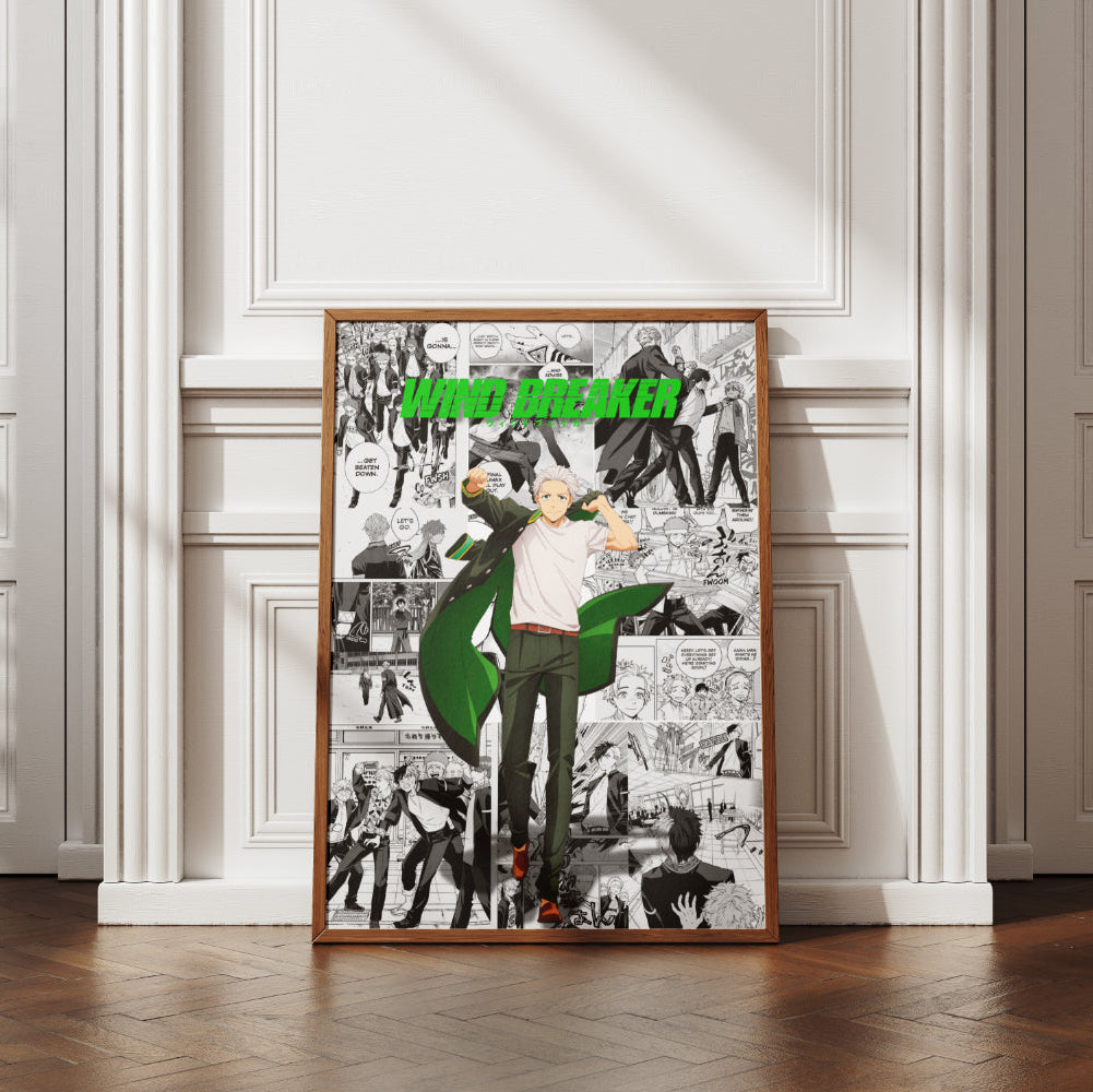 Wind Breaker Anime Digital Poster – Manga Wall Art