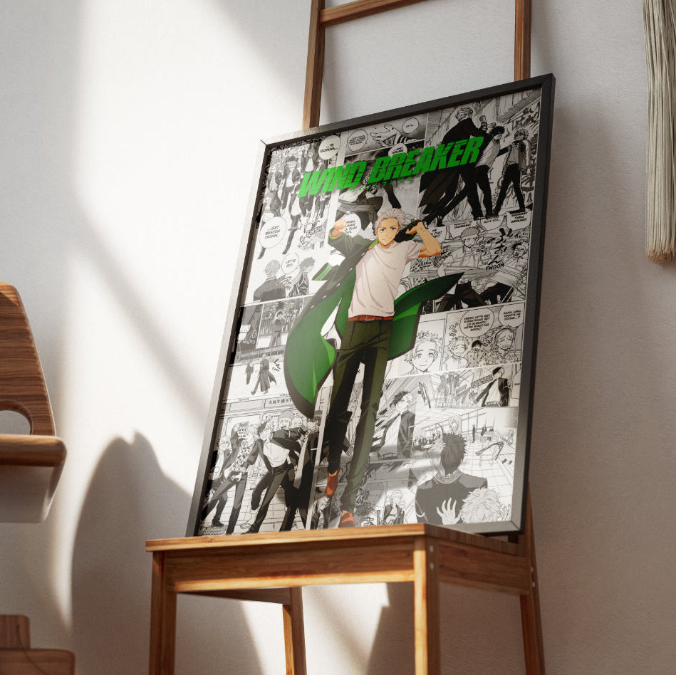 Wind Breaker Anime Digital Poster – Manga Wall Art
