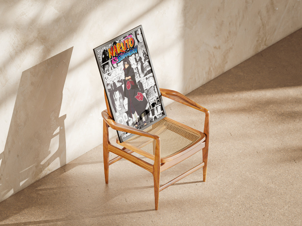 Naruto Shippuden Itachi Uchiha Digital Poster – Anime Manga Wall Art