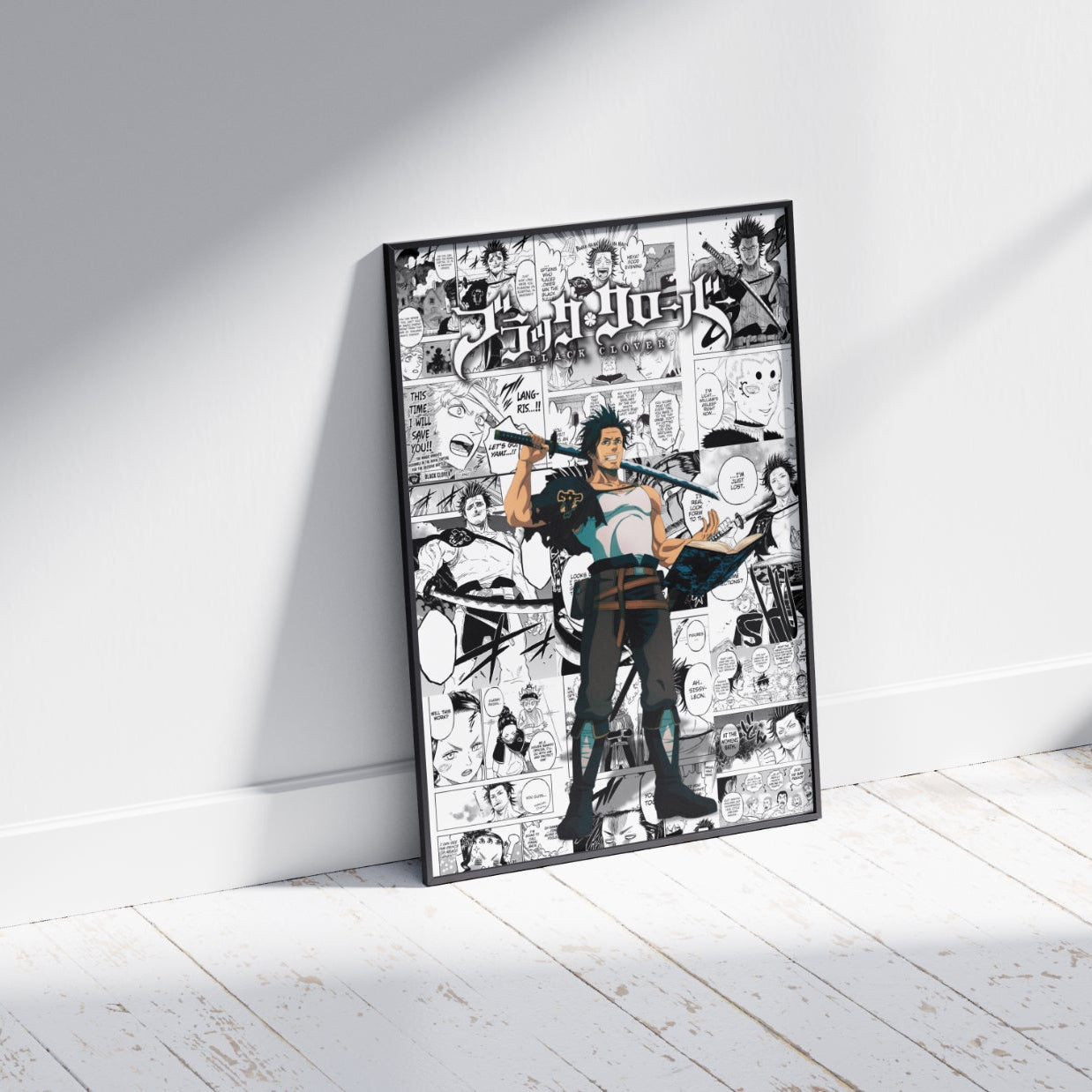 Black Clover Yami Sukehiro Digital Poster – Anime Manga Wall Art