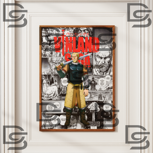 High-resolution Askeladd digital poster from Vinland Saga
