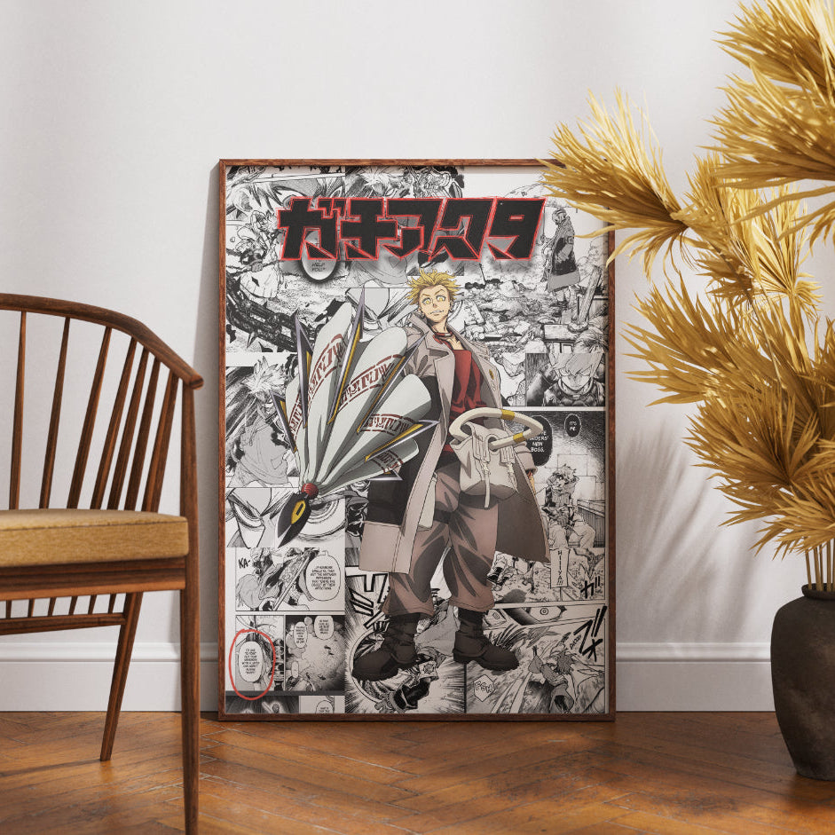 Gachiakuta Engine Digital Poster – Dark Manga Anime Wall Art
