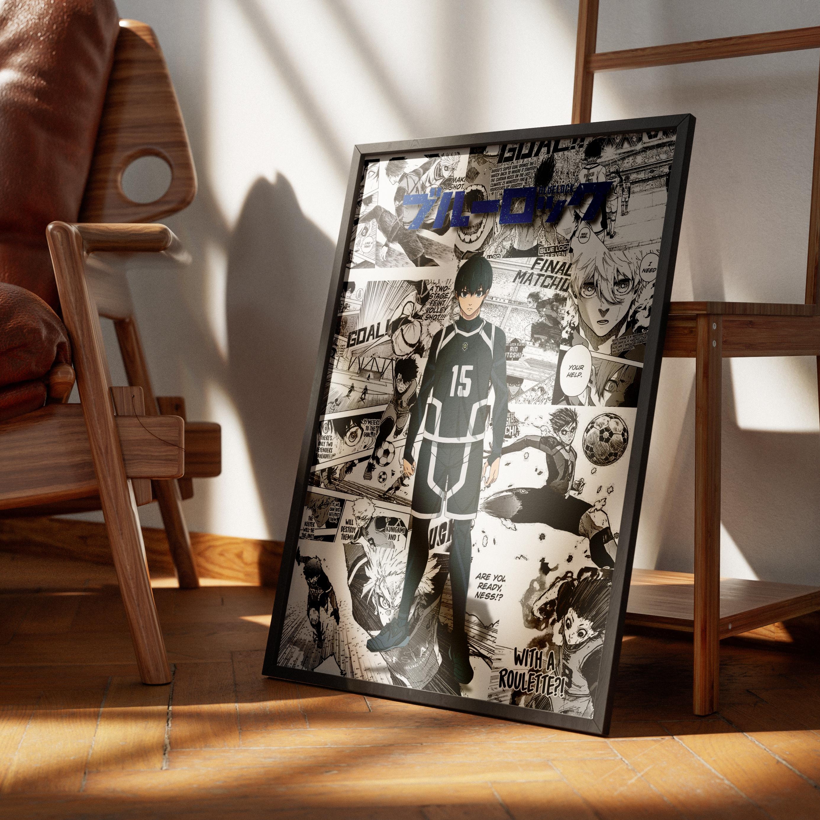 Blue Lock Isagi Yoichi Poster Printable – Anime Soccer Manga Wall Art