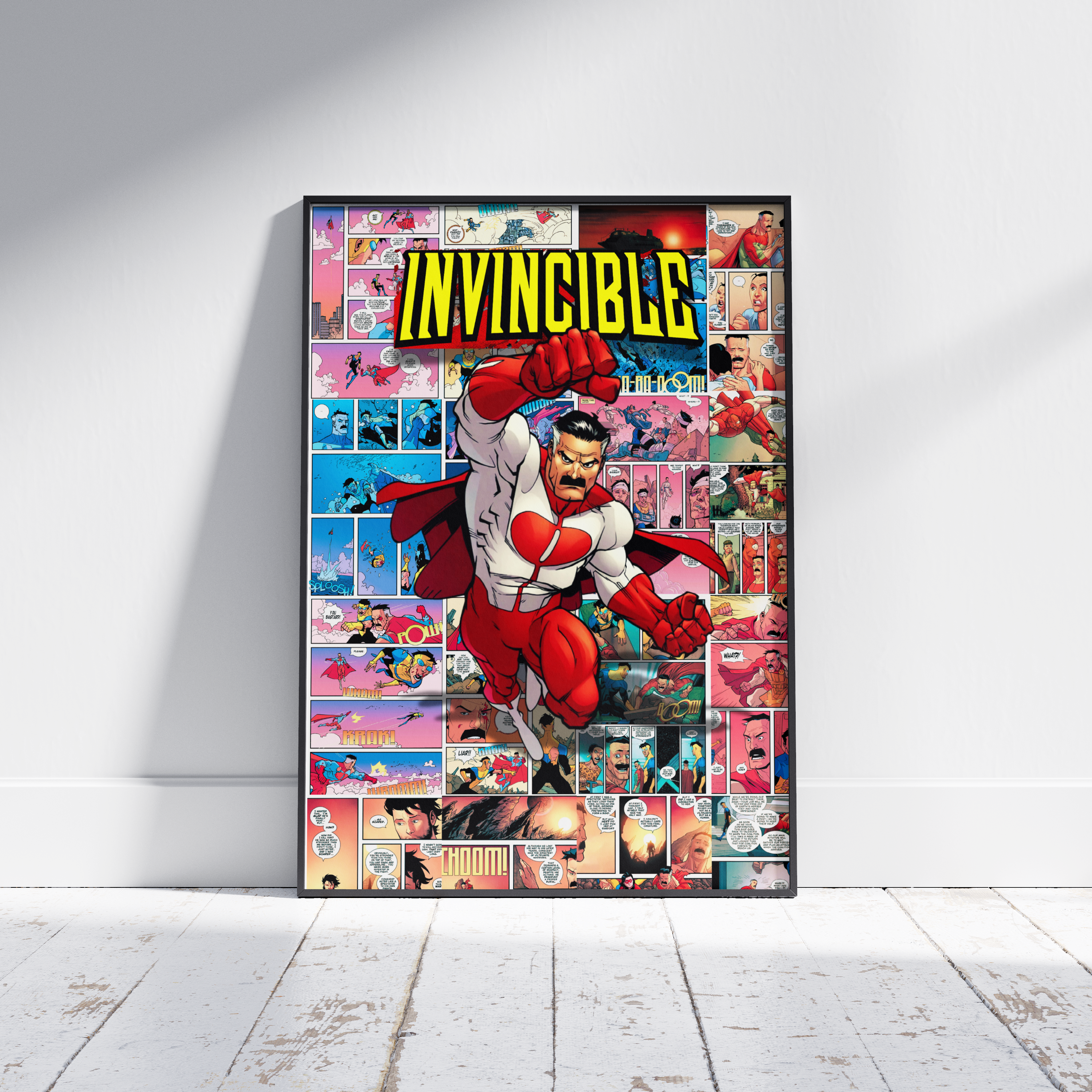 Invincible Omni-Man Digital Poster – Superhero Comic Wall Art
