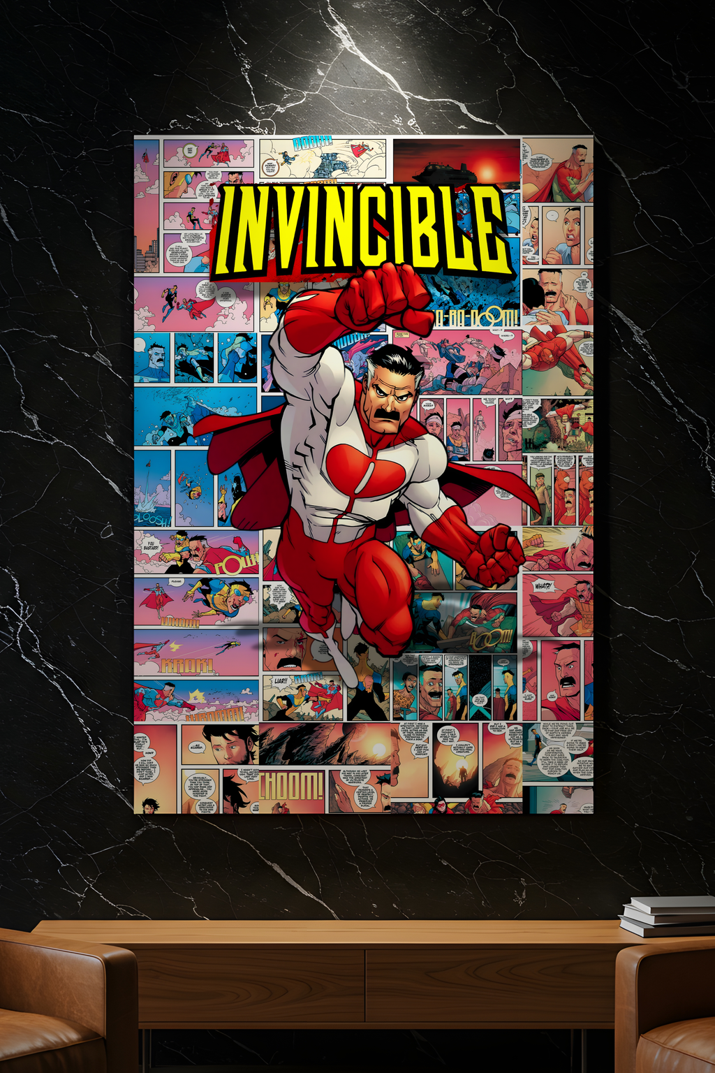 Omni-Man Metal Poster – Invincible Anime Wall Art