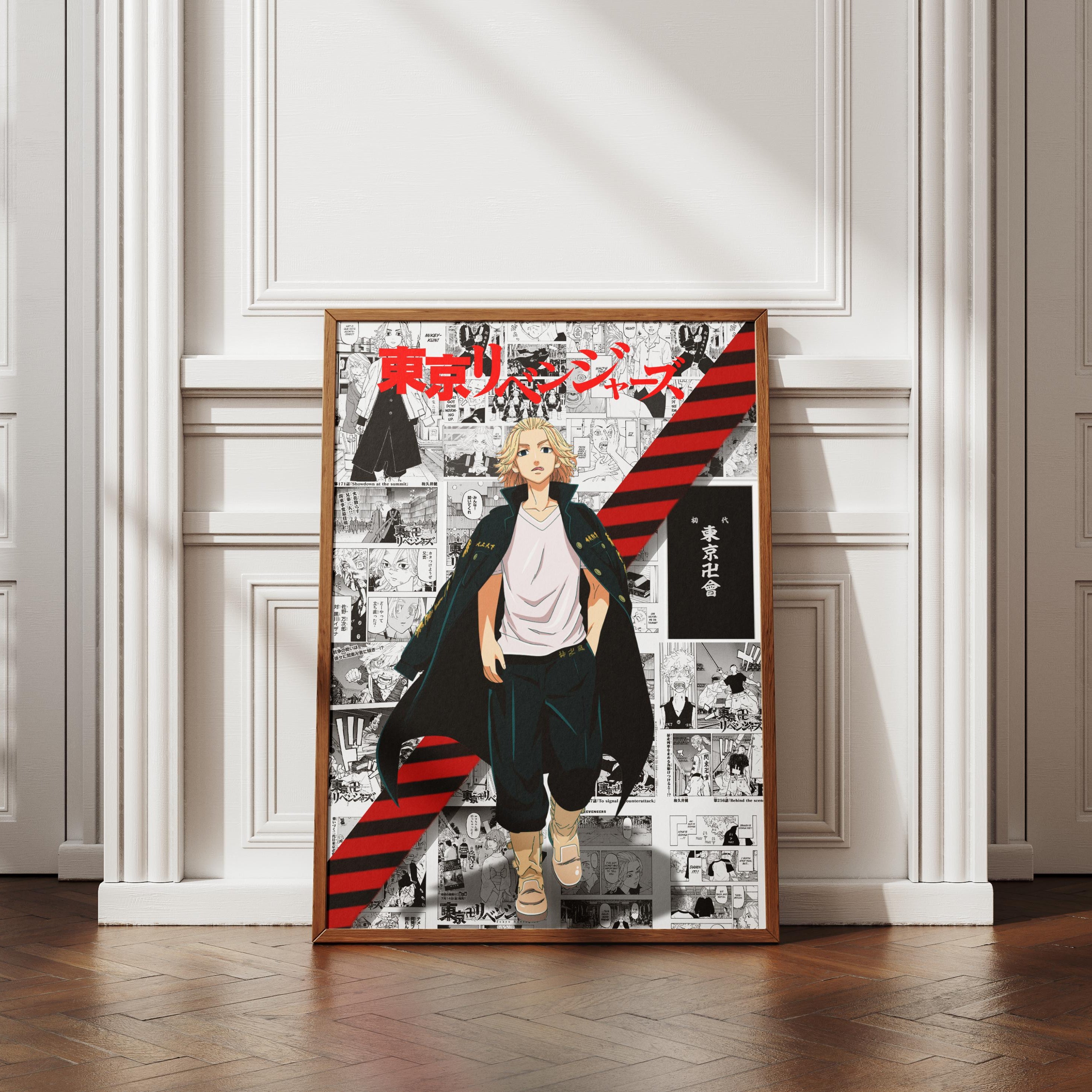 Tokyo Revengers Mikey Anime Poster – Manga Panel Digital Wall Art