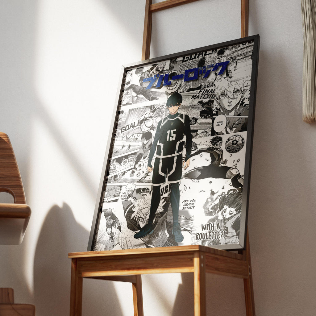 Blue Lock Isagi Yoichi Poster Printable – Anime Soccer Manga Wall Art