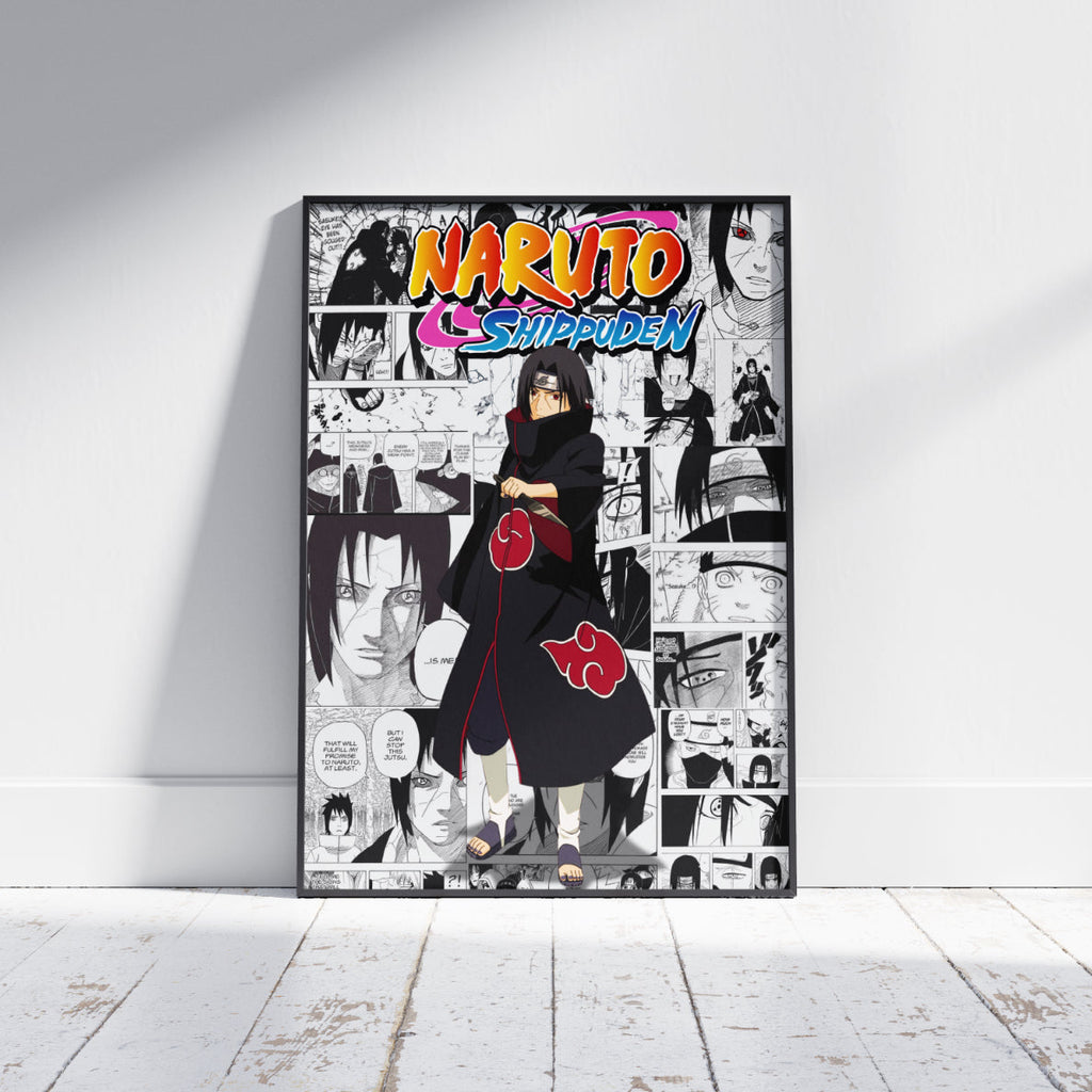 Naruto Shippuden Itachi Uchiha Digital Poster – Anime Manga Wall Art