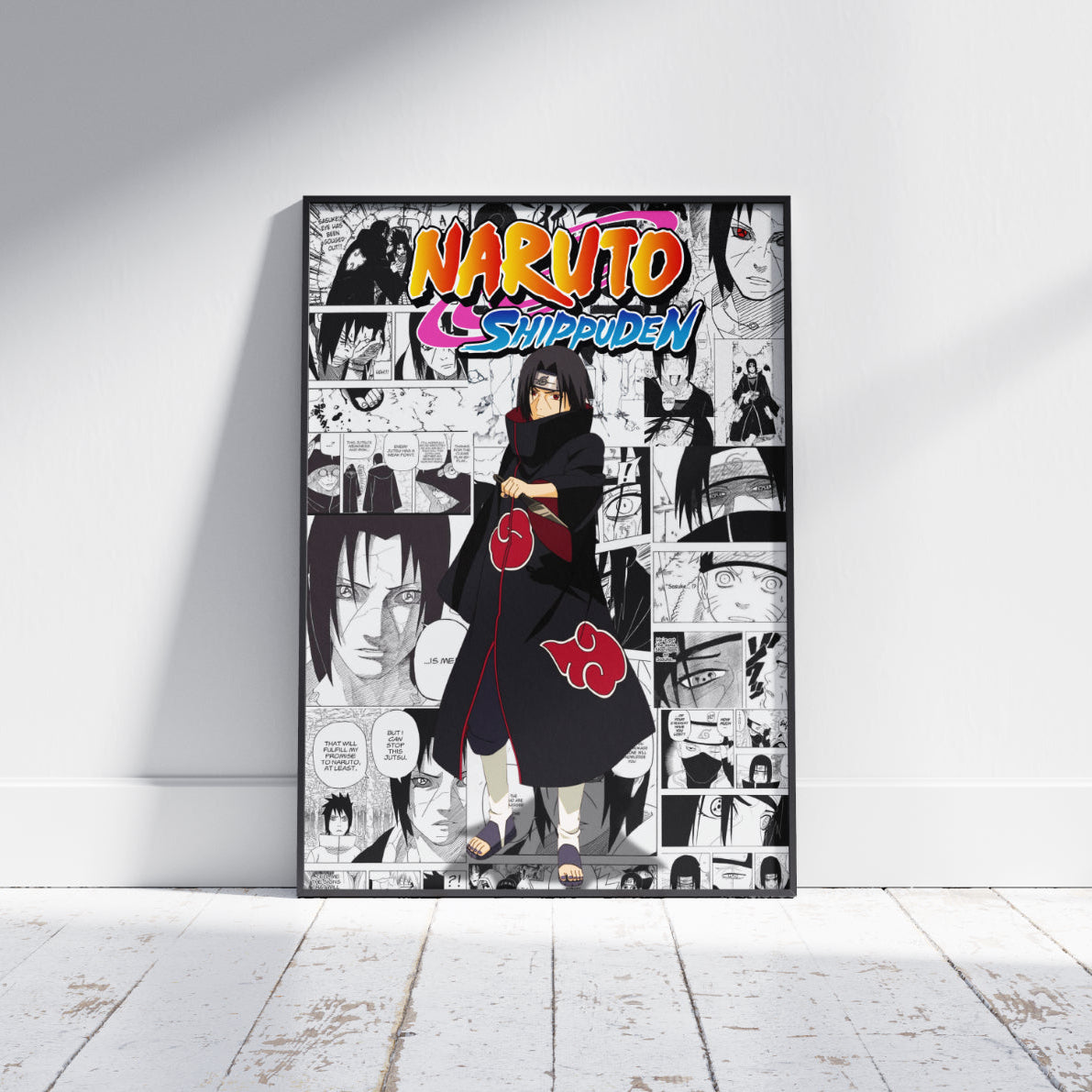 Naruto Shippuden Itachi Uchiha Digital Poster – Anime Manga Wall Art